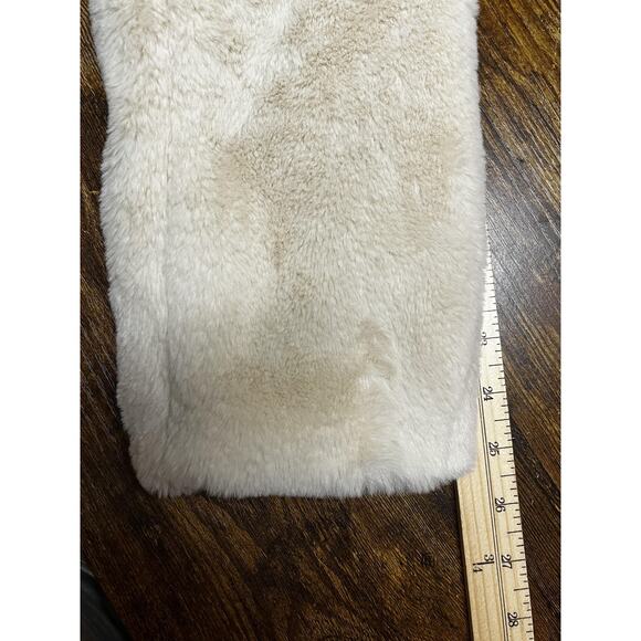 Relish Noless Jacket Womens XL Beige Faux Fur Hooded Full Zip Plush Lined Teddy - Picture 9 of 10